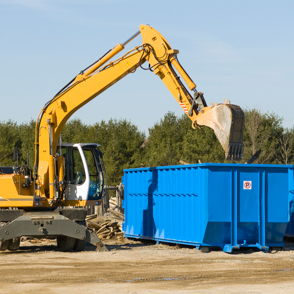 are there any restrictions on where a residential dumpster can be placed in Leicester